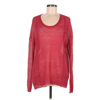 Soft Surroundings Sweatshirt: Red Print Tops - Women's Size Medium