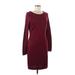 Marc New York Andrew Marc Casual Dress: Burgundy Dresses - Women's Size Medium
