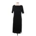 Torrid Casual Dress - Midi: Black Solid Dresses - Women's Size Large Plus