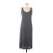 Old Navy Casual Dress - Midi Scoop Neck Sleeveless: Gray Marled Dresses - Women's Size Medium