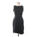 Banana Republic Factory Store Casual Dress - Sheath Crew Neck Sleeveless: Black Dresses - Women's Size 6