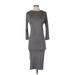 ADAM by Adam Lippes Casual Dress: Gray Dresses - Women's Size Small
