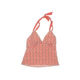 Lands' End Swimsuit Top Orange Halter Swimwear - Women's Size 14 Petite