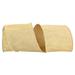 The Holiday Aisle® Glitter Dupioni Solid Wired Edge Ribbon Fabric in Yellow | 4 H x 360 W x 4 D in | Wayfair F4F30EBD4DDB41C183F1F58D938581B5
