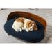 Tucker Murphy Pet™ Cat Bed Pet Sofa w/ Solid Wood Frame, Cashmere Cover, Mid Size, Brown Color in Blue/Brown | 11.02 H x 26.77 W x 15.75 D in | Wayfair