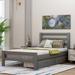 Red Barrel Studio® Aliana Platform Storage Bed Wood in Gray | 33.33 H x 39.33 W x 75.57 D in | Wayfair 53598D2B044D46C5951B662F1ED08795