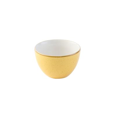 Churchill SMSSSSGR1 8 oz Stonecast Sugar Bowl - Ceramic, Mustard Seed Yellow, Yellow
