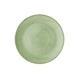 Churchill SSASEVP81 8 2/3" Round Stonecast Coupe Rolled Edge Plate - Ceramic, Sage Green, Green