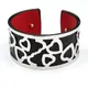 Fashion Punk Charm Leather Open Cuff Bangles Bracelet for Women Statement Bracelet Femme Jewelry