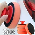 1/5pcs Car Wash Wax Polish Pad Polishing Pad Sponge Car Cleaning Cloth Microfiber Applicator For