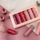 6pcs/lot Lip Kit Matte Lipstick Waterproof Velvet Stick Tint Nude Cosmetic Makeup Set Professional