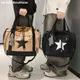 Pentagram Prints Nylon Fabric Crossbody Bags For Women Splash-proof Unisex Handbag Big Capacity