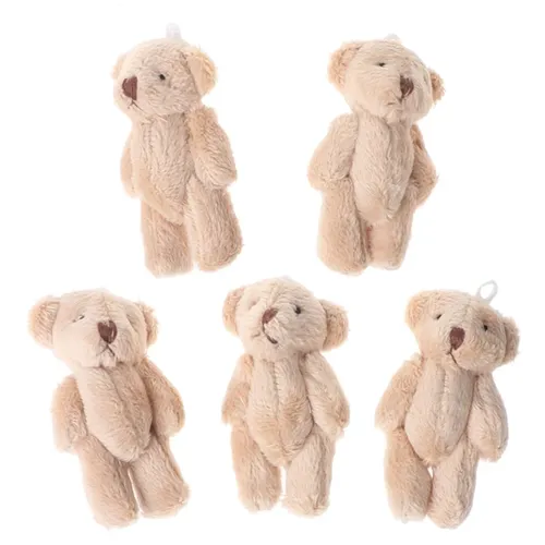 5PCS Kawaii Kleine Bears Plüsch Weichen Spielzeug Perle Samt Puppen Geschenke Mini Teddybär