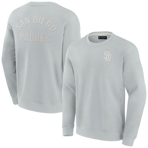 Unisex Fanatics San Diego Padres Superweiches Pullover-Sweatshirt mit Rundhalsausschnitt, Grau