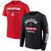 "Men's Fanatics Branded Red/Black Houston Rockets Two-Pack Just Net Combo Set"