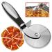 Large Stainless Steel Pizza Cutter Wheel Precision Kitchen Slicer