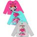 Toddler Pink/Light Blue/Heather Gray Trolls 3-Pack Long Sleeve T-Shirt Set