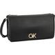 CALVIN KLEIN - Abendtasche Re-Lock Double Gusette PSP24 Clutch Schwarz Damen