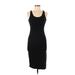 Wild Fable Casual Dress - Midi Scoop Neck Sleeveless: Black Print Dresses - Women's Size Medium
