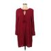 Jack by BB Dakota Casual Dress: Burgundy Dresses - Women's Size Medium