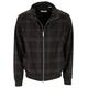 Les Deux Jacke "Como Check Harrington Wool Mélange Jack" Herren charcoral melange / grey melange, Gr. XXL, Polyester, Karierte