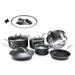 Granitestone Nonstick 15 piece Cookware Set w/ Cooking Utensils Non Stick/Aluminum in Black | Wayfair 2589