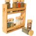 Morvat Spice Jar Rack Bamboo in White | 10.5 H x 2.5 W x 10.25 D in | Wayfair MOR-BSR-A