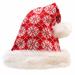 The Holiday Aisle® PMU Christmas Celebration Costume Party Accessories Santa's Helper Snowflake Red/white Hat Pkg/1 | Wayfair