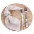 Serviettes de Table en Gaze de Coton Tissu QueTea Napperon de Cuisine Maison de Village Décor