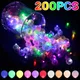 50/100/200 PIÈCES LED Ballon Lumière Mini Boule Ronde Minuscules Lumières Lampe Lumineuse Lanterne
