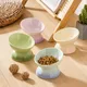 Cat Ceramic Bowl Gradient Pet Food Water Feeders Small Dogs Drinking Eating Supplies Raised Tilted