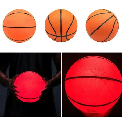 Ballon de basket-ball lumineux ballon de basket lumineux lancer de basket lumineux jeu de nuit