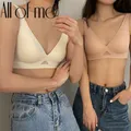 Soutien-gorge push up sans fil pour femme bralette sans couture sous-vêtements soyeux vêtements