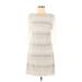 Jessica Simpson Casual Dress - Shift Scoop Neck 3/4 sleeves: Ivory Dresses - Women's Size 8