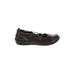 Earth Origins Flats: Slip On Wedge Work Brown Print Shoes - Women's Size 8 - Round Toe