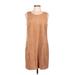 Maison Jules Casual Dress - Shift: Tan Dresses - Women's Size Large