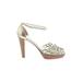 Kate Spade New York Heels: Gold Shoes - Women's Size 7 - Open Toe