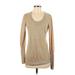 H&M Pullover Sweater: Tan Print Tops - Women's Size Small