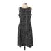 Elle Casual Dress - A-Line High Neck Sleeveless: Black Dresses - Women's Size 12