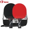 KOKUTAKU 2 Pcs 6 Star Ping Pong Paddle Set X6 Ebony Surface Carbon racchetta da Ping Pong con borsa