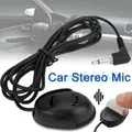 Microfono stereo per auto Microfono esterno da 3,5 mm per ricevitore audio stereo per auto GPS DVD Radio Bluetooth con cavo da 3 m Plug Play