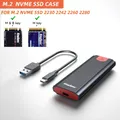 KingSpec M2 NVMe SSD Case 10Gbps HDD Box M.2 NVME SSD A USB 3.1 custodia cavo da tipo A A tipo C per