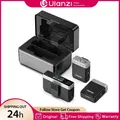 Ulanzi AM18 U-Mic Microfono wireless stereo 2.4G Pickup da 100 m 20 + H Registrazione a doppio canale per DSLR IOS Android PC Intervista dal vivo
