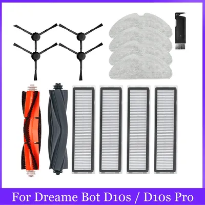 Für dreame bot d10s/d10s pro roboter staubsauger walze hauptseite bürste hepa filter mop pad Image