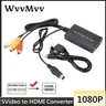 Svideo auf HDMI-kompatibel Konverter S-Video und 3RCA CVBS Verbund zu Audio Video Converter