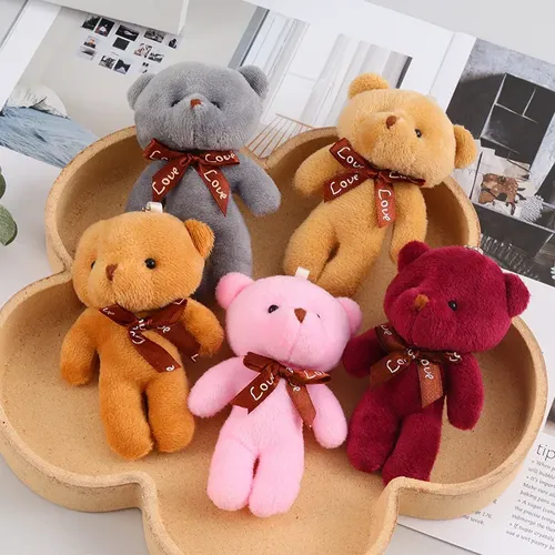 50 stücke Plüsch Teddybär Puppen niedlichen kleinen Bären Anhänger Tier Stofftiere für Mädchen