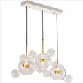 Moderne Klar Glas Anhänger Licht Wohnzimmer Blase Glas Hängen Lampe Kronleuchter für Esszimmer Hause