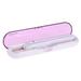 toothbrush sanitizer 1Pc Portable UV Light Toothbrush Sanitizer Outdoor Travel Toothbrush Container Toothbrush Box for Men Women Without Battery (Purple)