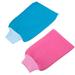 JINGYANG 2 PACK Exfoliating Body Scrub Bath Towel Mitt | Large Shower Gloves Mitten | Remove Dead Skin | Double Sided Available | Men Women | Blue