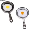 1/12 Scale Dollhouse Miniature Frying Egg Pans for 12th Dolls House Kitchen Accessories Doll House